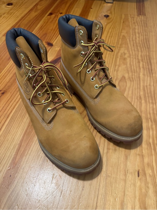 Timberland Mens 6 Inch Boot Wheat Nubuck Premium 10061 Size 11 M main image 9